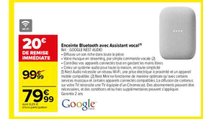 enceinte bluetooth avec assistant vocal