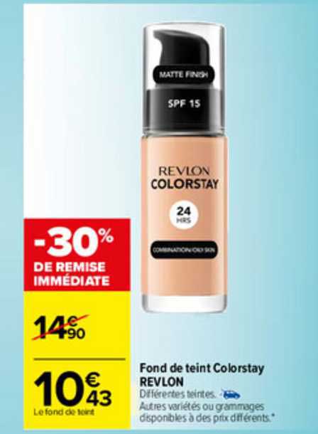 fond de teint colorstay revlon