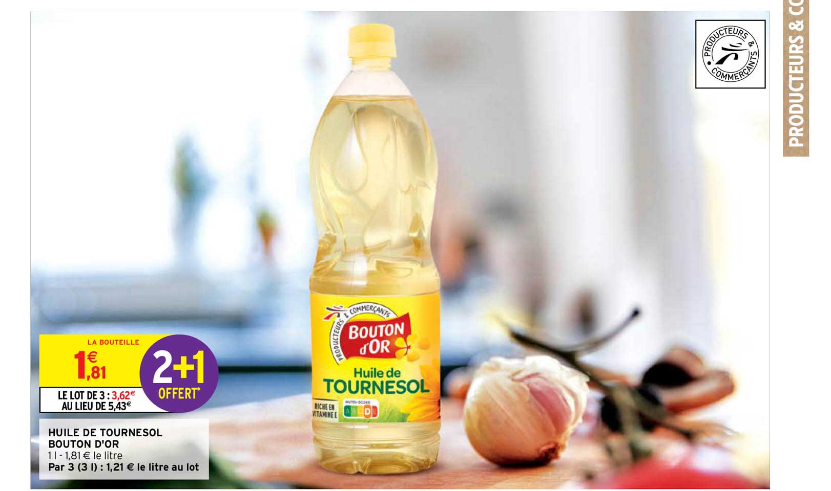 Huile De Tournesol Bouton D'or