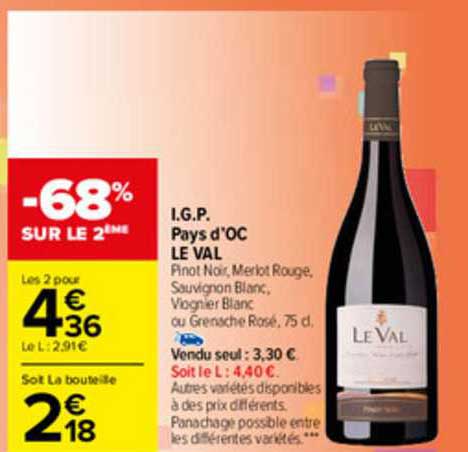 i.g.p. pays d'oc le val