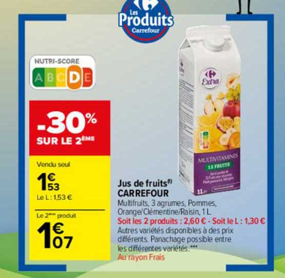 Jus De Fruits Carrefour