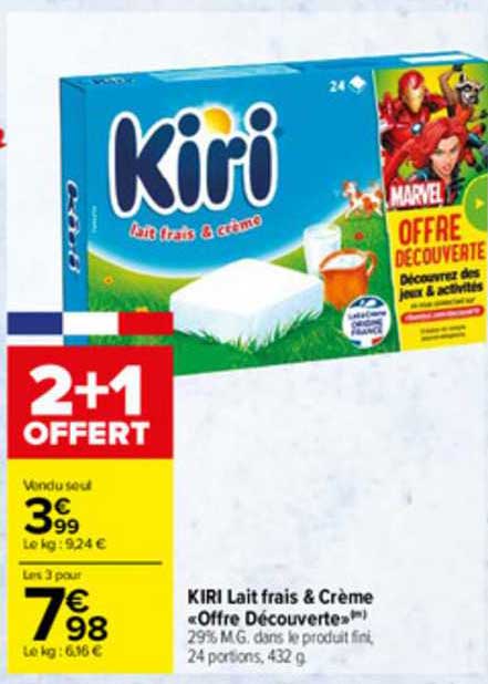 Kiri Lait Frais & Crème «offre Découverte»
