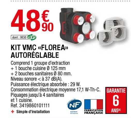 Kit Vmc «florea» Autoréglable