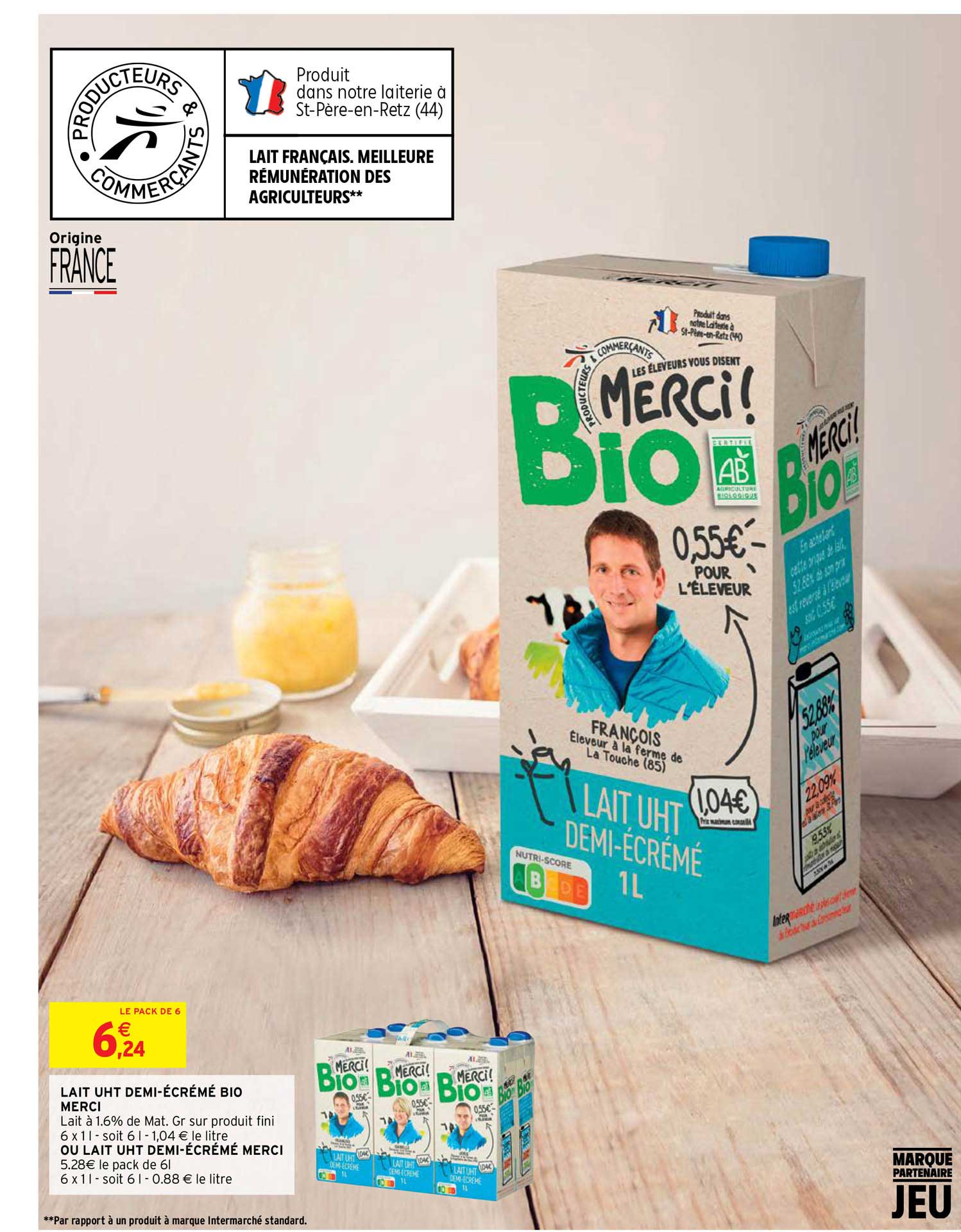 lait uht demi-écrémé bio merci!