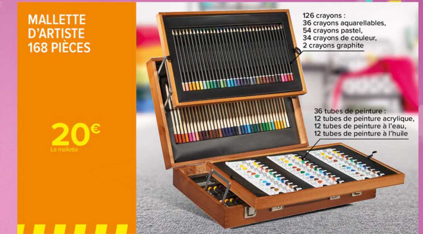 Mallette D'artiste 168 Pièces