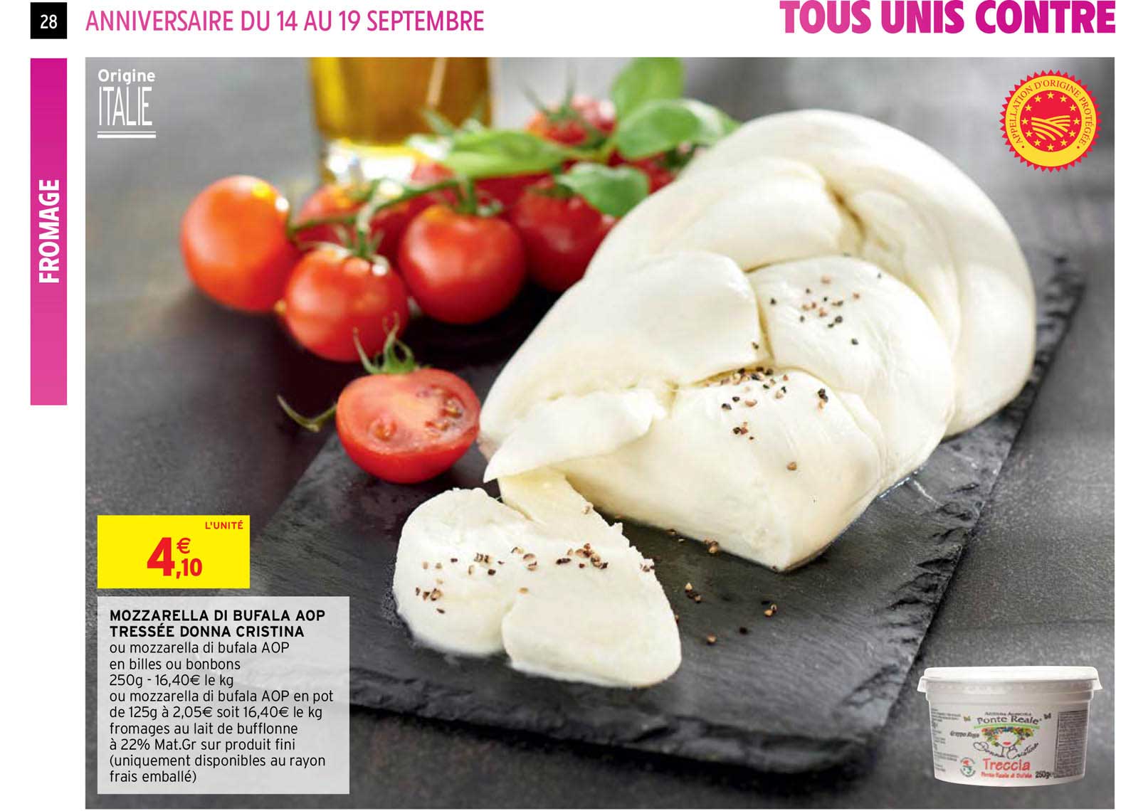 Mozzarella Di Bufala Aop Tressée Donna Cristina
