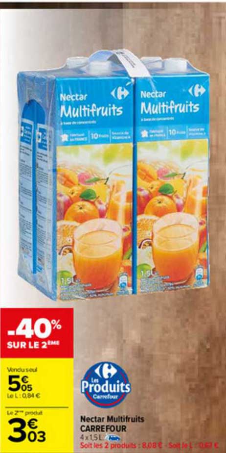 Nectar Multifruits Carrefour