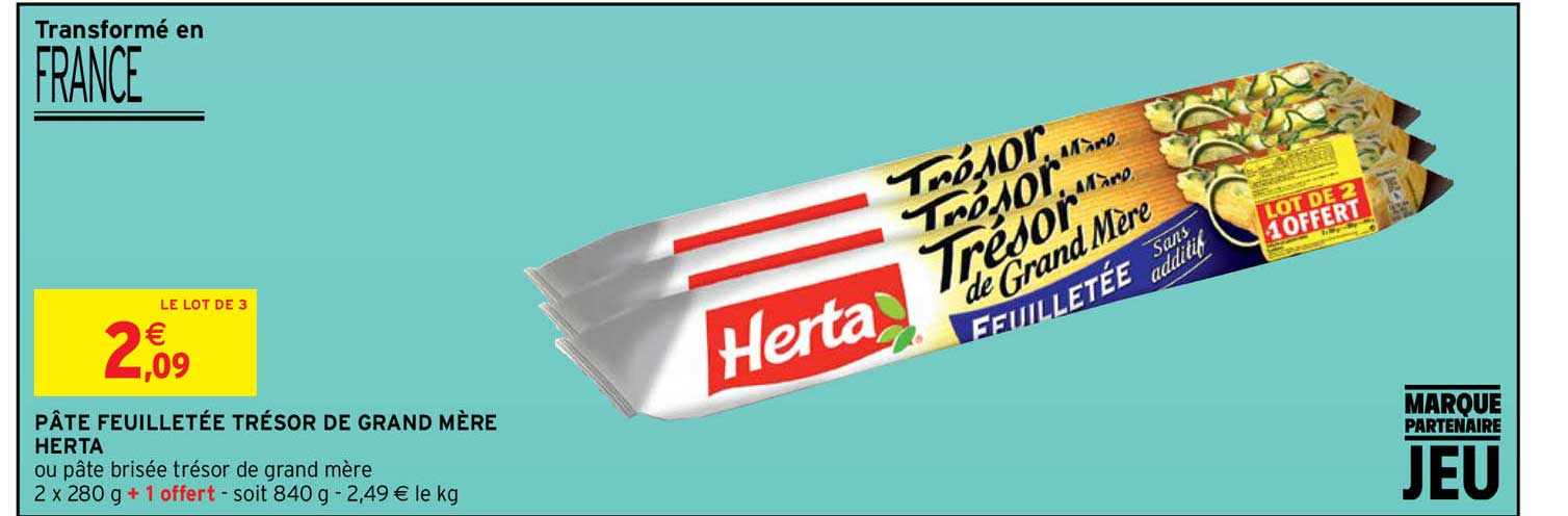 pâte feuilletée trésor de grand mère herta