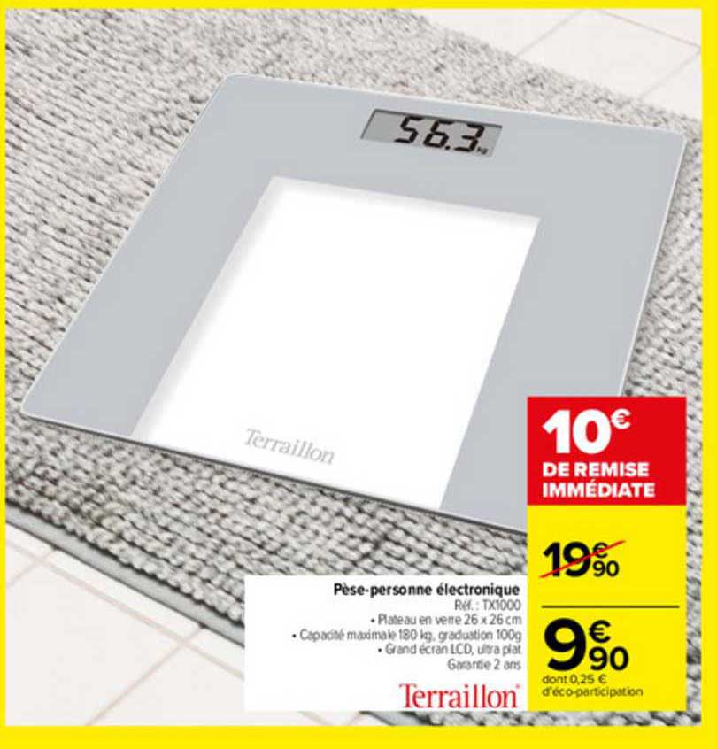 pèse-personne électrique terraillon