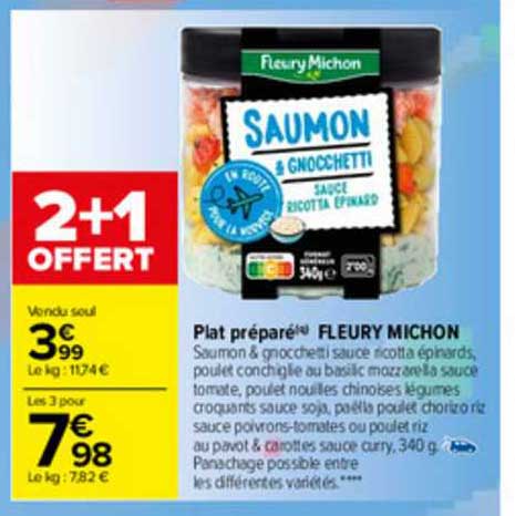 plat préparé fleury michon