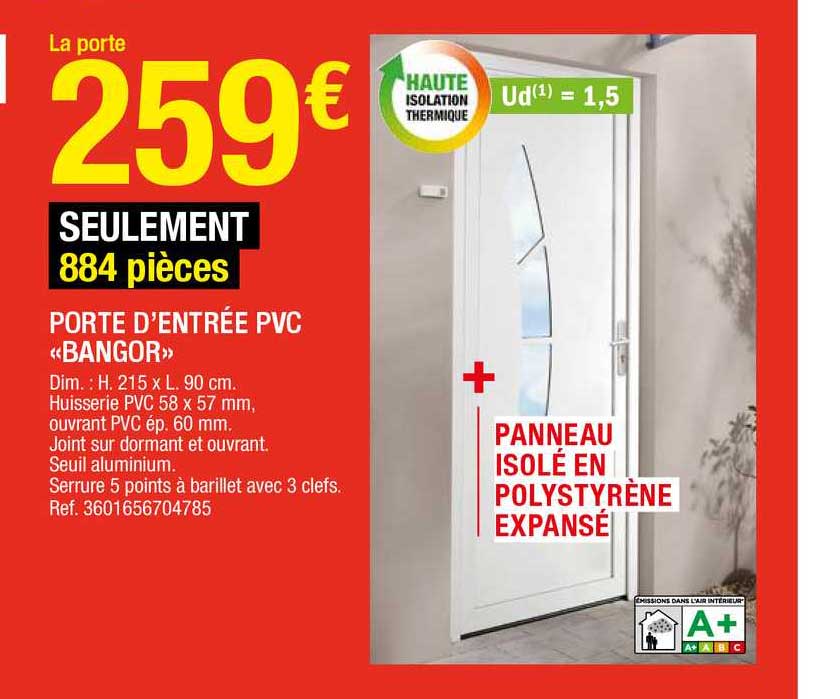 porte d'entrée pvc «bangor»