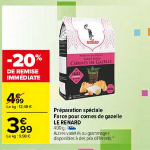 Préparation Spéciale Farce Pour Cornes De Gazelle Le Renard