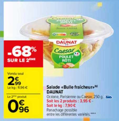 Salade «bulle Fraîcheur» Daunat