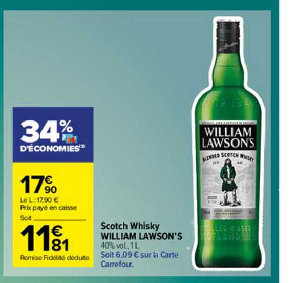 scotch whisky william lawson's