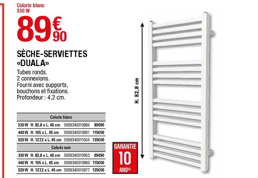 sèche-serviettes «duala»