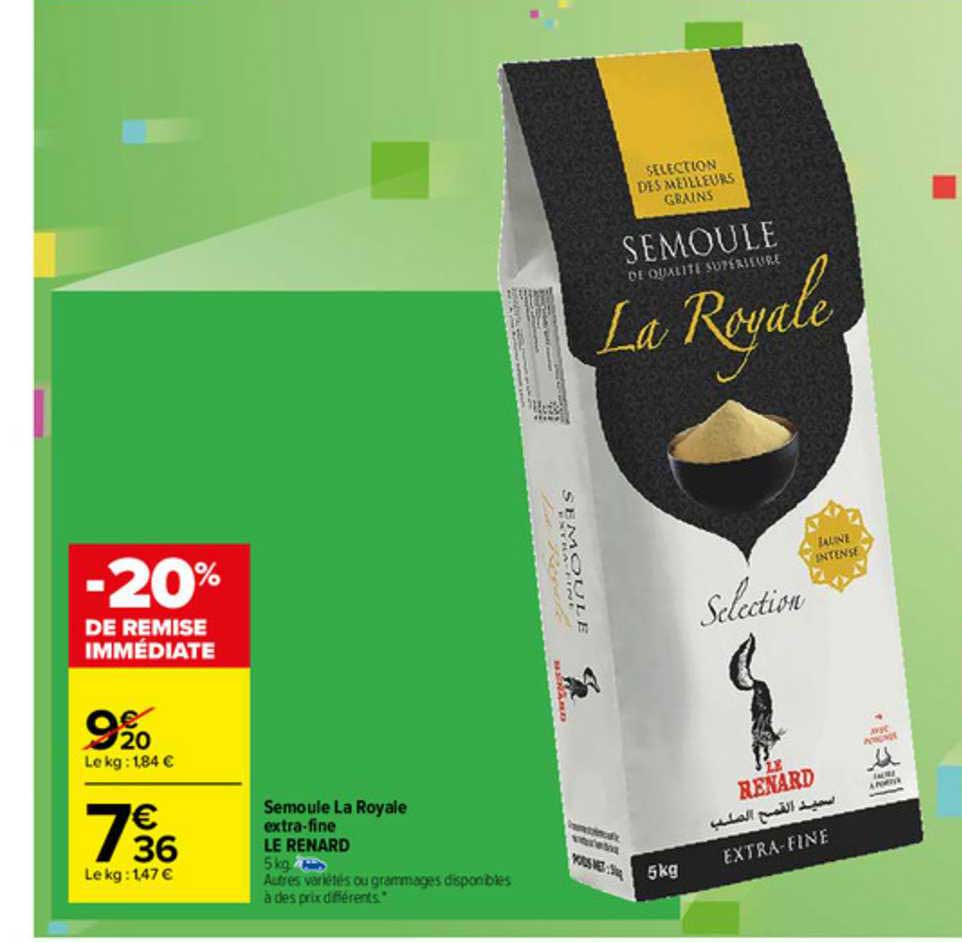 semoule le royale extra-fine le renard