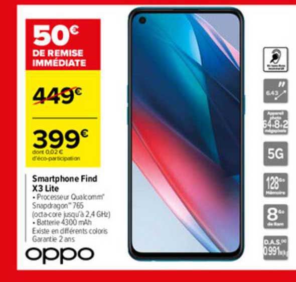 smartphone find x3 lite oppo