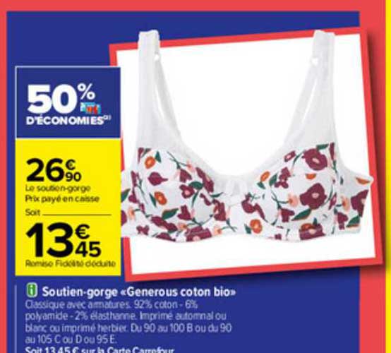 soutien-gorge «generous coton bio»