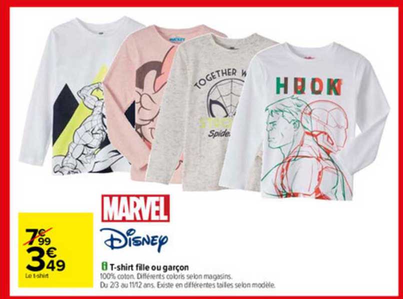 T-shirt Fille Ou  Garçon Disney