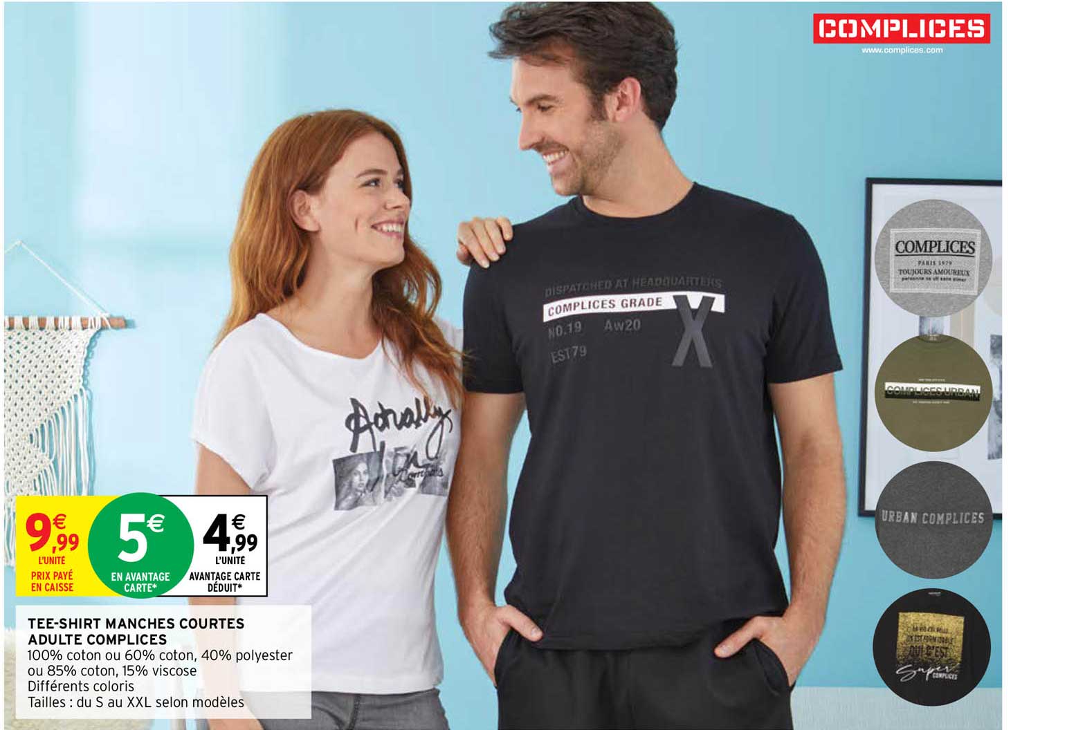 Tee-shirt Manches Courtes Adulte Complices