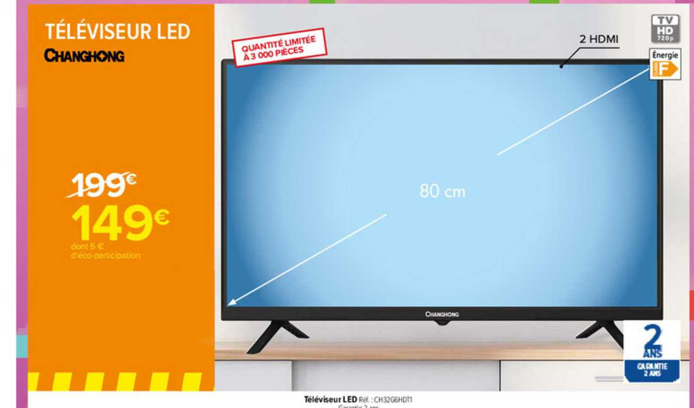 Téléviseur Led Changhong