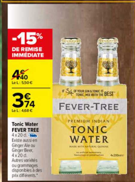 tonic water fever tree