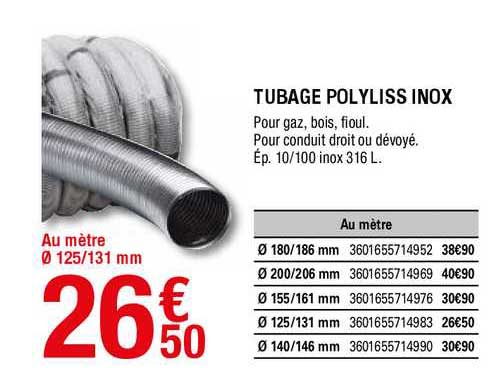 Tubage Polyliss Inox