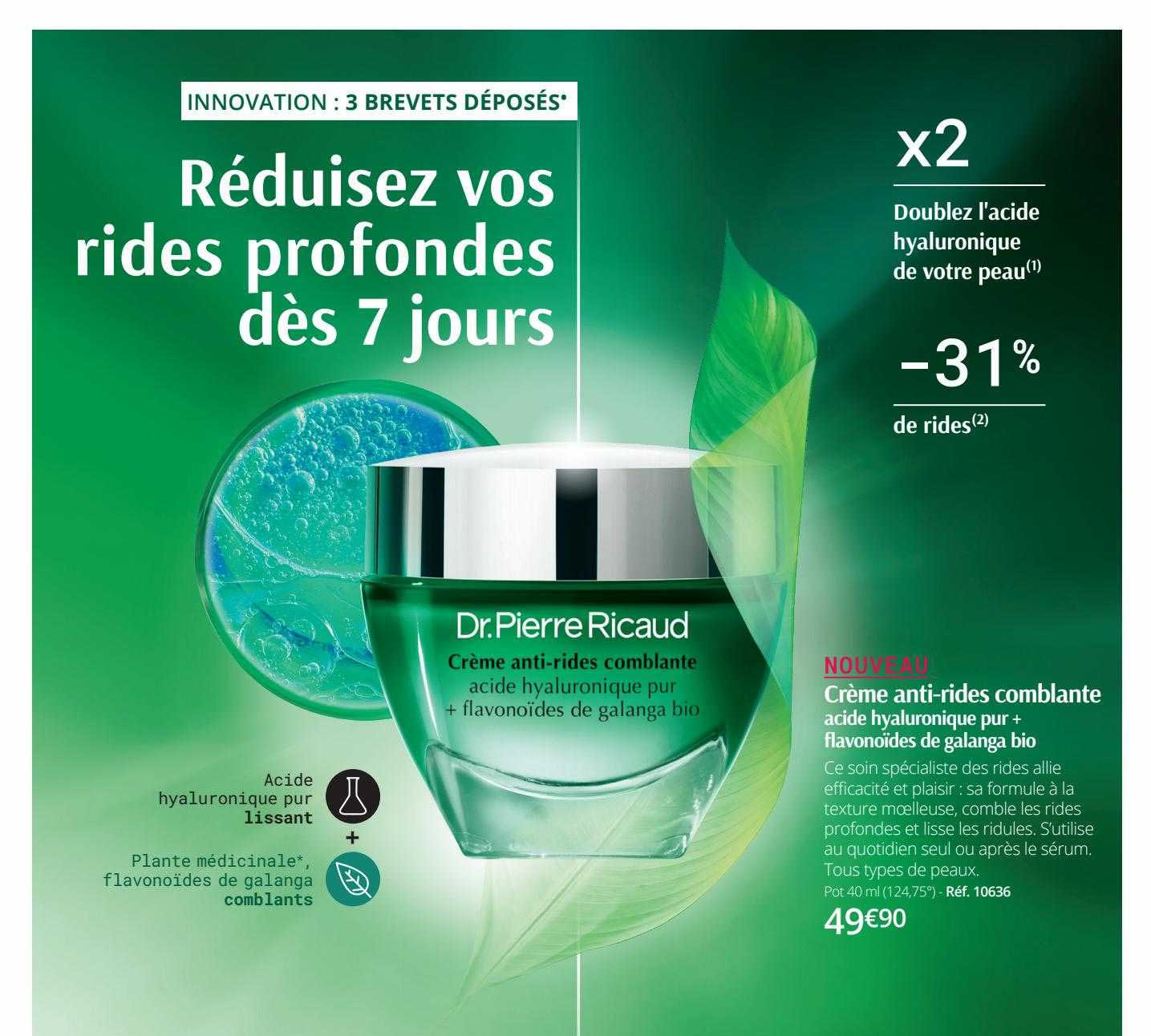 crème anti-rides comblante