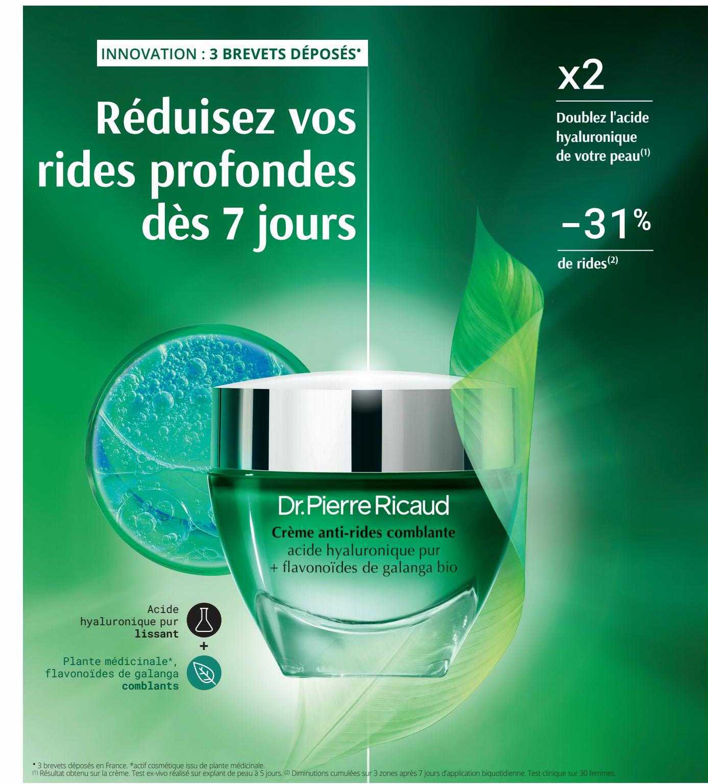 crème anti-rides comblante