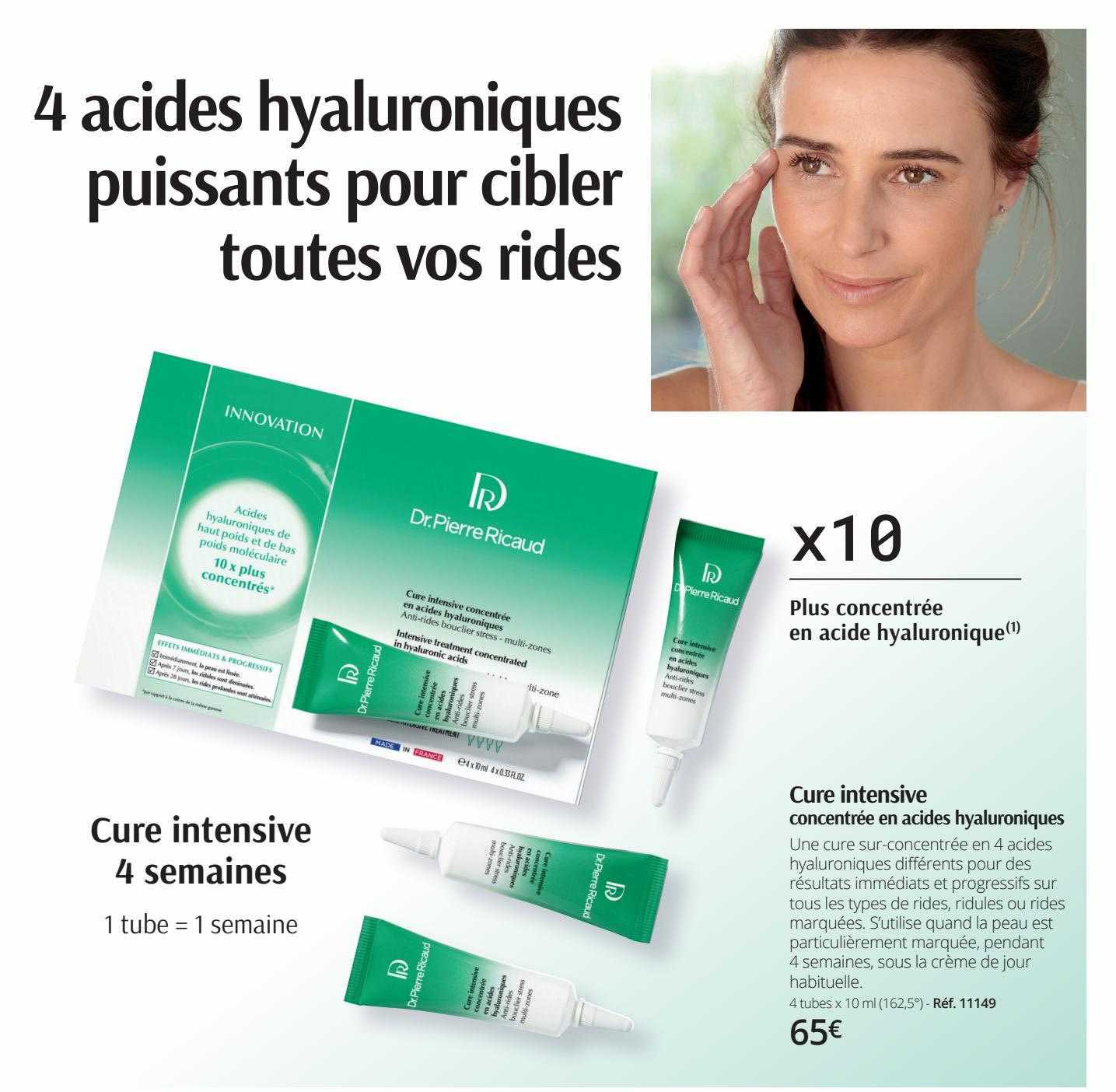 cure intensive concentrée en acides hyaluroniques