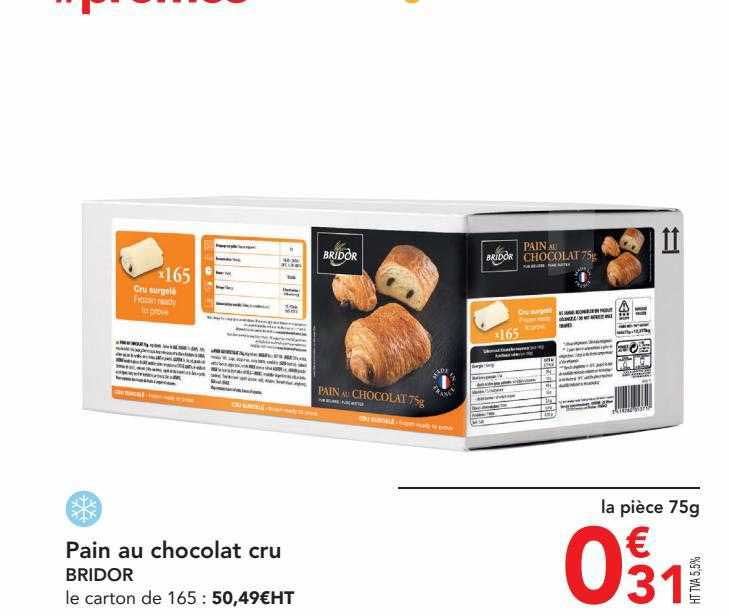 Pain Au Chocolat Cru Bridor