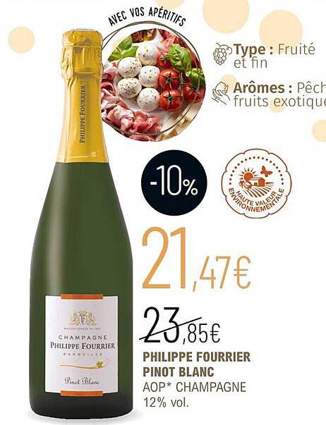 philippe fourrier pinot blanc aop champagne 12% vol.