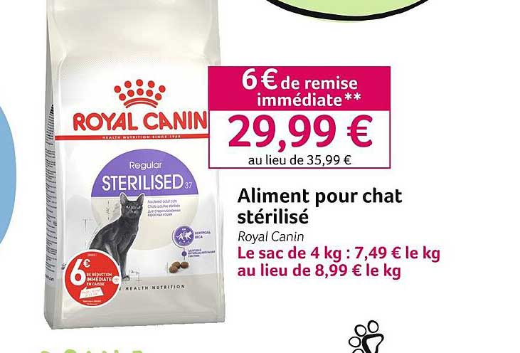 aliment pour chat stérilisé royal canin
