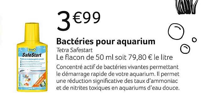 bactéries pour aquarium tetra safestart