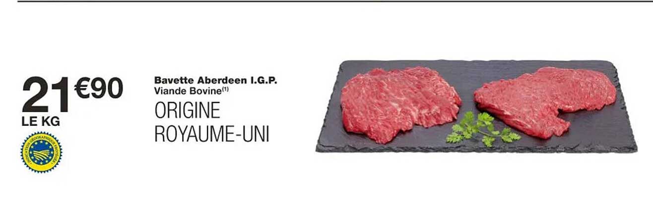 bavette aberdeen igp viande bovine