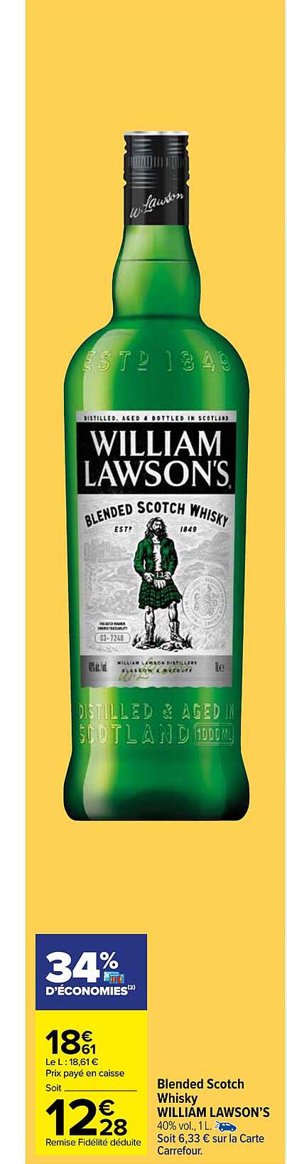 blended scotch whisky william lawson's