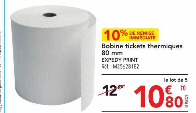 bobine tickets thermiques 80 mm expedy print