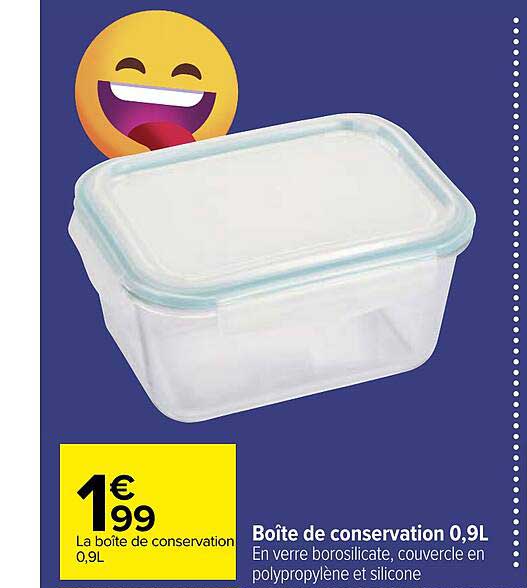 boîte de conservation 0,9l