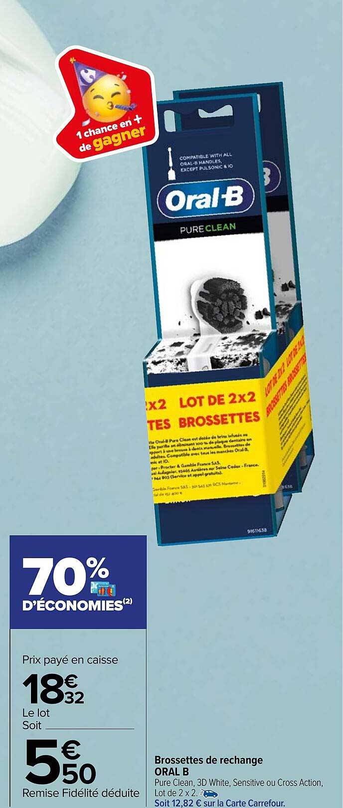 brossettes de rechange oral b