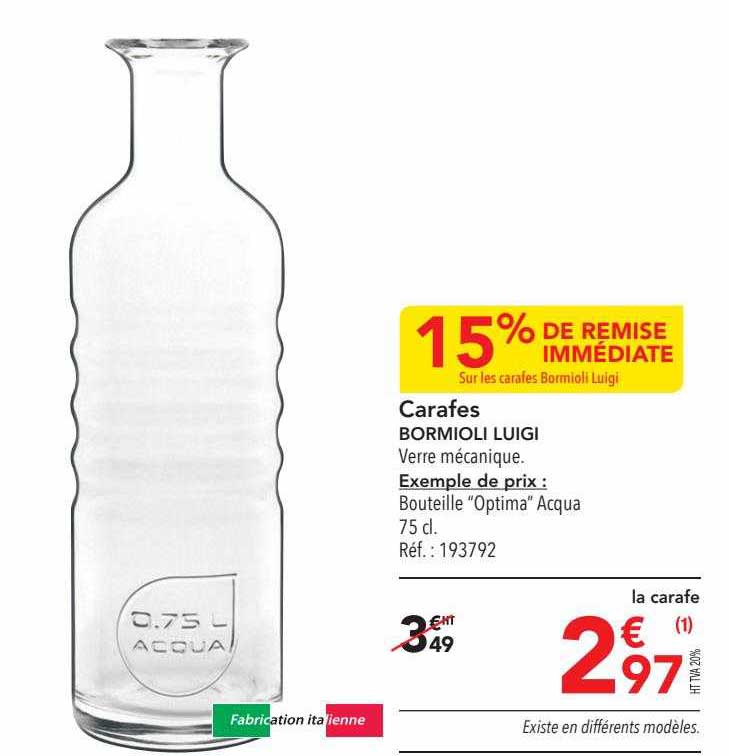carafes bormioli luigi
