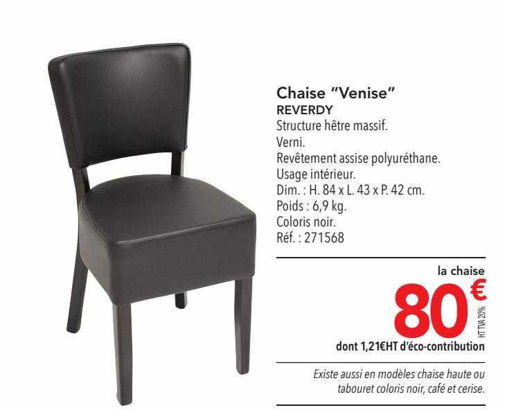 chaise "venise" reverdy