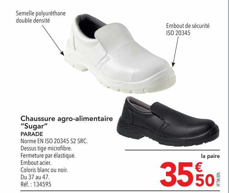 chaussure agro-alimentaire "sugar" parade