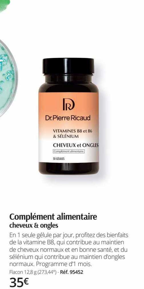 complément alimentaire cheveux & ongles