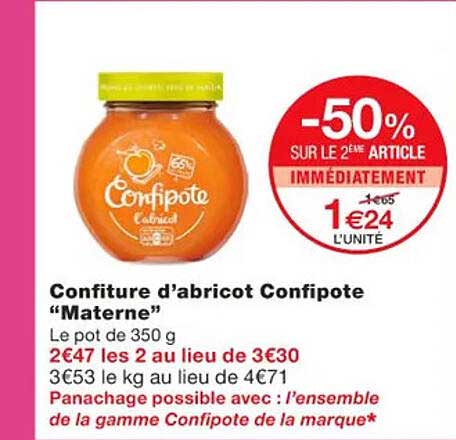 confiture d'abricot confipote "materne"