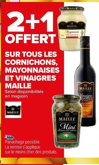 cornichons, mayonnaises et vinaigres maille