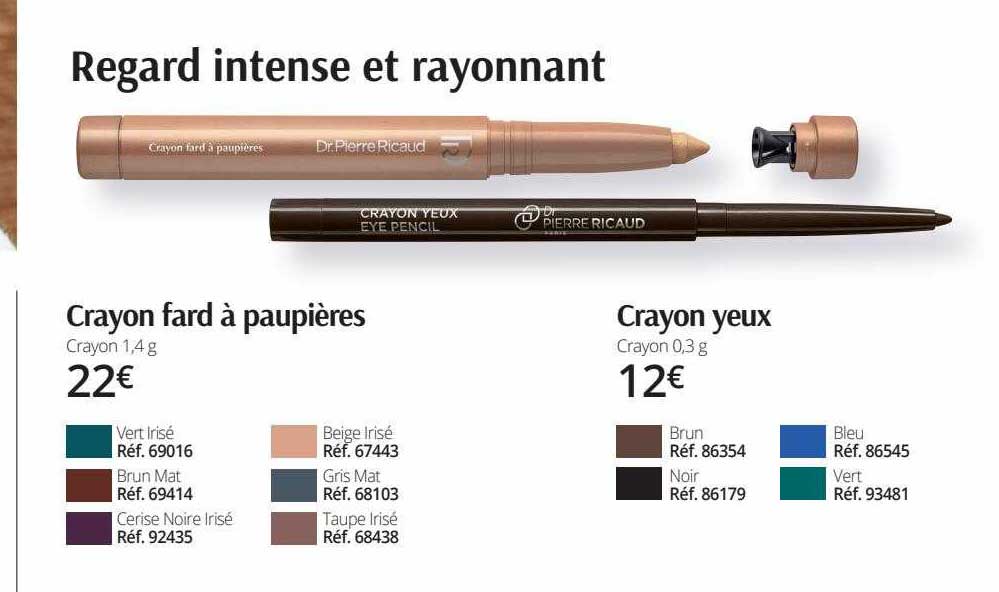 crayon fard à paupières, crayon yeux