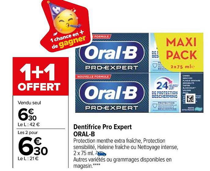 dentifrice pro expert oral-b