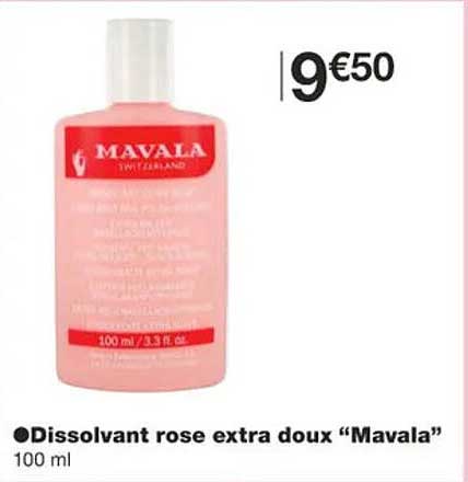 Dissolvant Rose Extra Doux "mavala"