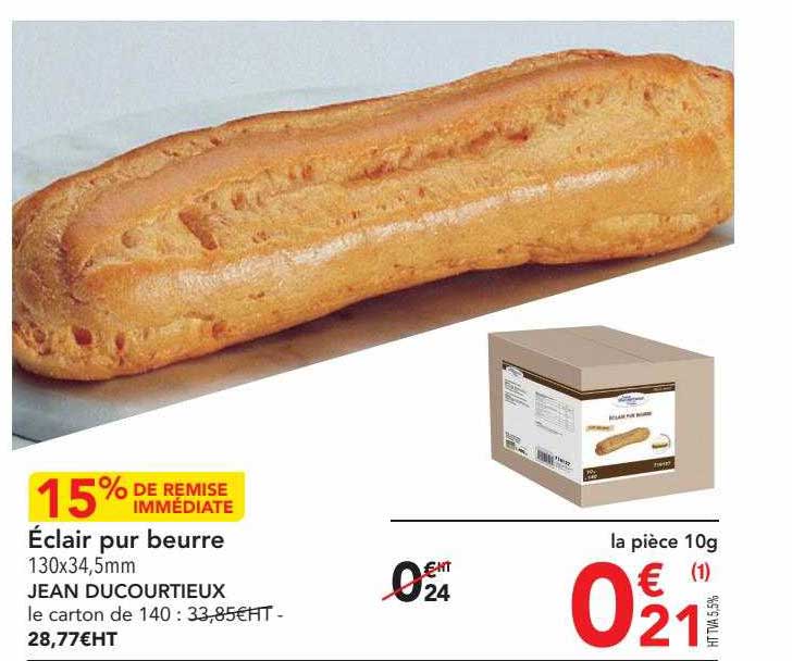 éclair Pur Beurre Jean Ducourtieux