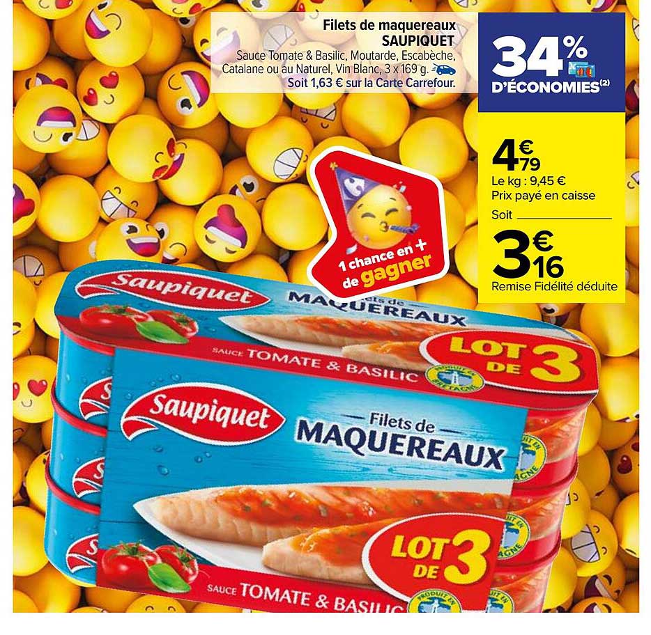 Filets De Maquereaux Saupiquet